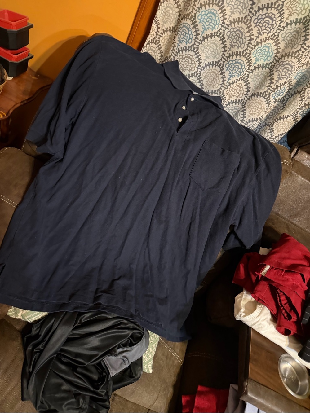 Men's Navy Short-Sleeve Polo Shirt 5xlt